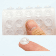 thumbnail image 1 of 200Pcs Cabinet Door Bumpers, Self Adhesive Clear Bumpers Pads,Sound Dampening, Circular Dots Shaped Rubber Bumpers for Drawers, Laptop, Cupboard, Picture Frames, Furniture, 1 of 5