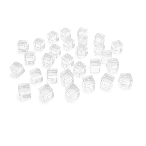 200Pcs Clear Dices Engraving Acrylic Blank Dices D6 Dices Party Board Game Dices
