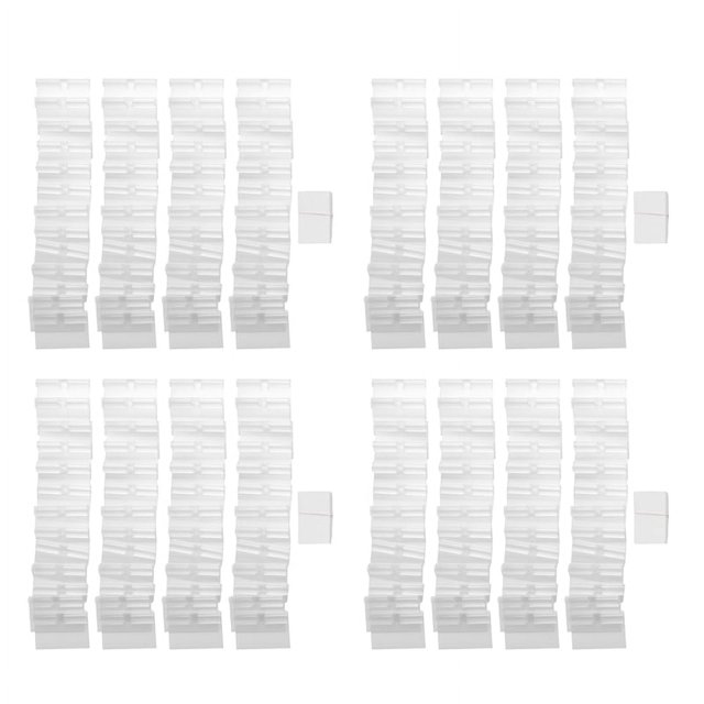 200Pcs Clear Plastic Label Holder Tag, Shelf Label Clip Removable Label