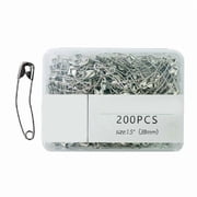200Pcs Curved Safety Pin 38MM or 51MM Metal Quilting Pin Curved Basting Pin