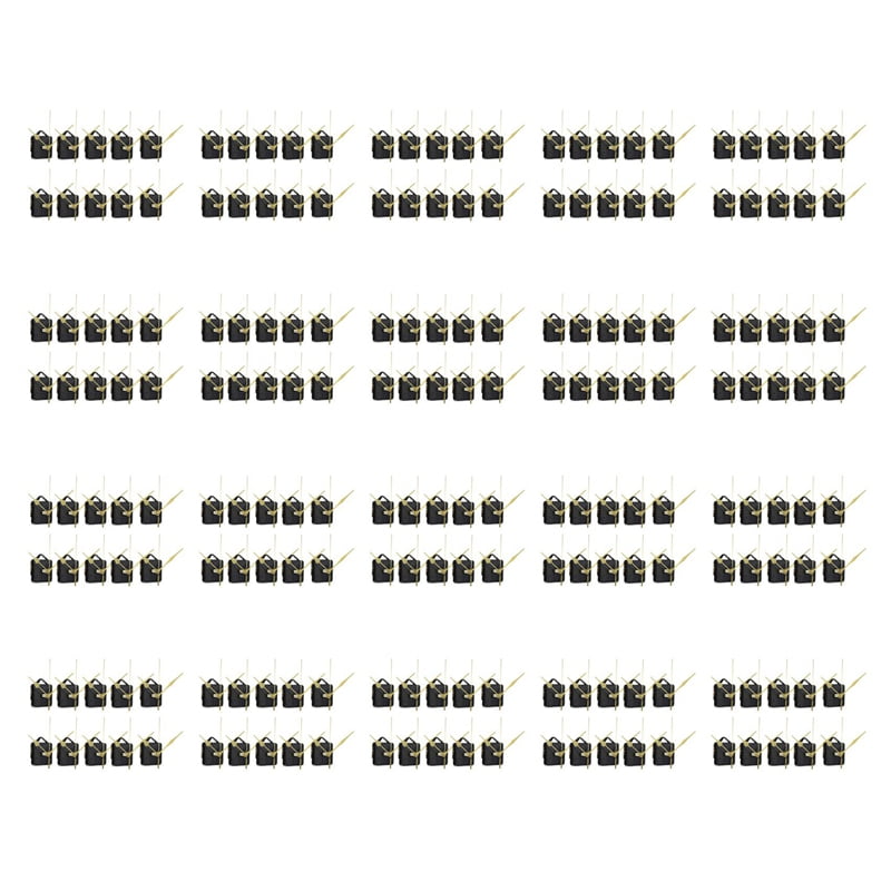 200Pcs DIY Silent Movement Spindle Hands Wall Quartz Clock Movement Mechanism Repair Tools Part Clock Kit