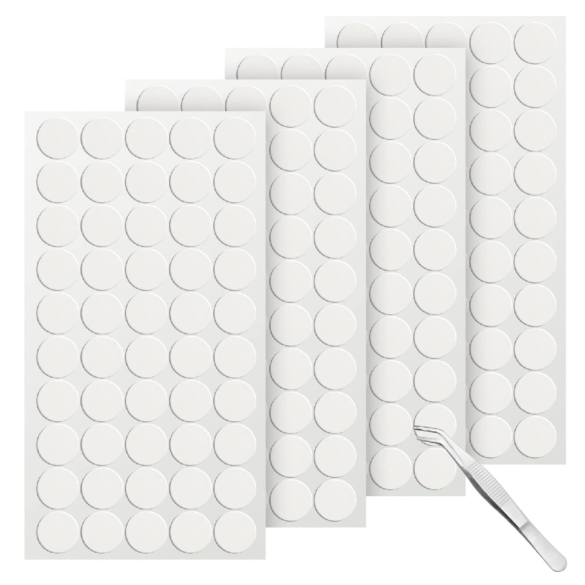 0.8 Double Sided Adhesive Dots, 350 Pack Clear Sticky Tack Square Putty