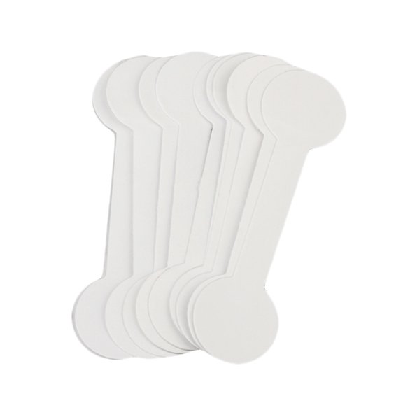 200Pcs Easy Remove White Price Tags for Necklace Display and Jewelry Keyring Use