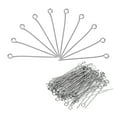 thumbnail image 1 of 200Pcs Eye Pins Jewelry Findings Eye Pins 30mm Iron Eye Pins for Jewelry Making 21 Gauge White, 1 of 6