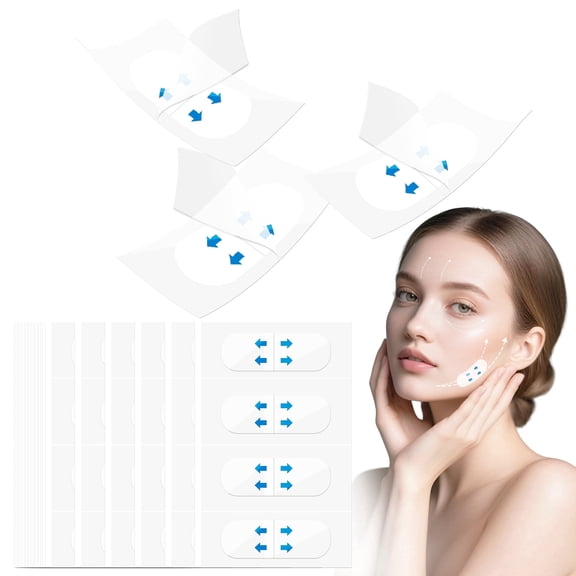 200Pcs Face Lift Tape Invisible, Wrinkle Tape for Face Lift Neck Lift Tape, Instant Face Lifting Stickers Facelift Face Lifter for Makeup Eyes Jowls Double Chin Sagging Skin