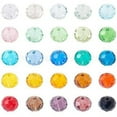 thumbnail image 1 of 200Pcs Faceted Rondelle Transparent Glass Beads Mixed Color 8x6mm Hole: 1mm, 1 of 6