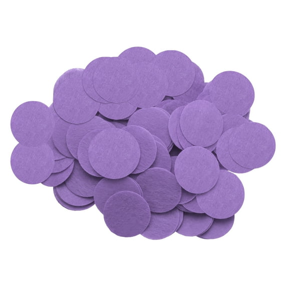 200Pcs Felt Circles for Crafts 1-3/8 Inch Felt Pads for DIY Handcraft Purple