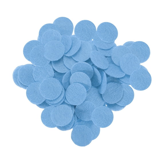 200Pcs Felt Circles for Crafts 1 Inch Felt Pads for DIY Handcraft Blue