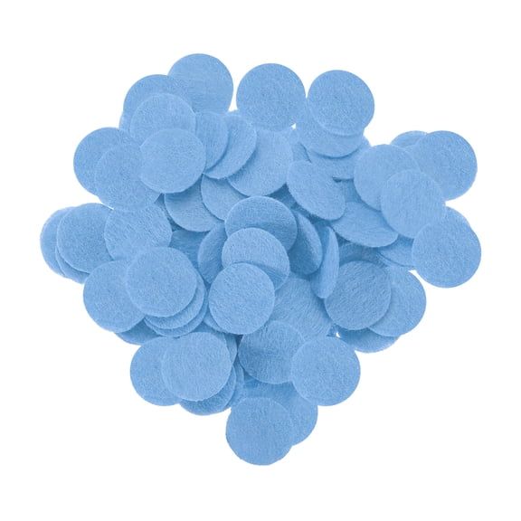 200Pcs Felt Circles for Crafts 1 Inch Felt Pads for DIY Handcraft Blue