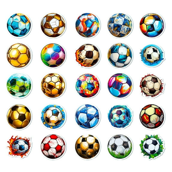 200Pcs Football Stickers for Scrapbooking Laptop Water Bottle Luggage, Sports Football Stickers for Gift Bag Fillers
