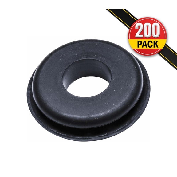 200Pcs Glad Hand Seals, Truck Glad Hand Seal Round Elastic Grommets Rubber Gladhand Seal Washer for Semi Trailer Truck or Tractor Replaces 10028, Bendix 248579