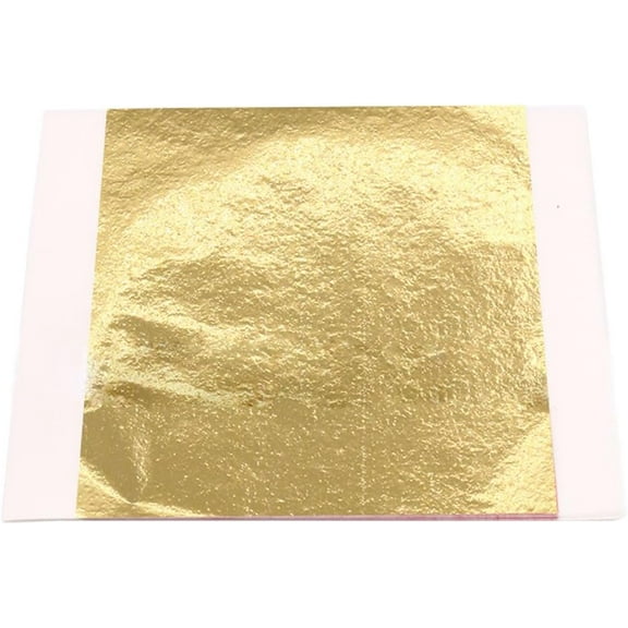 Gold Imitation Metal Leaf, 200 Sheets