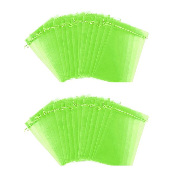 200Pcs Grape Protectors with Drawstring Fruit Mesh Bag Protector Organza Gift Bags