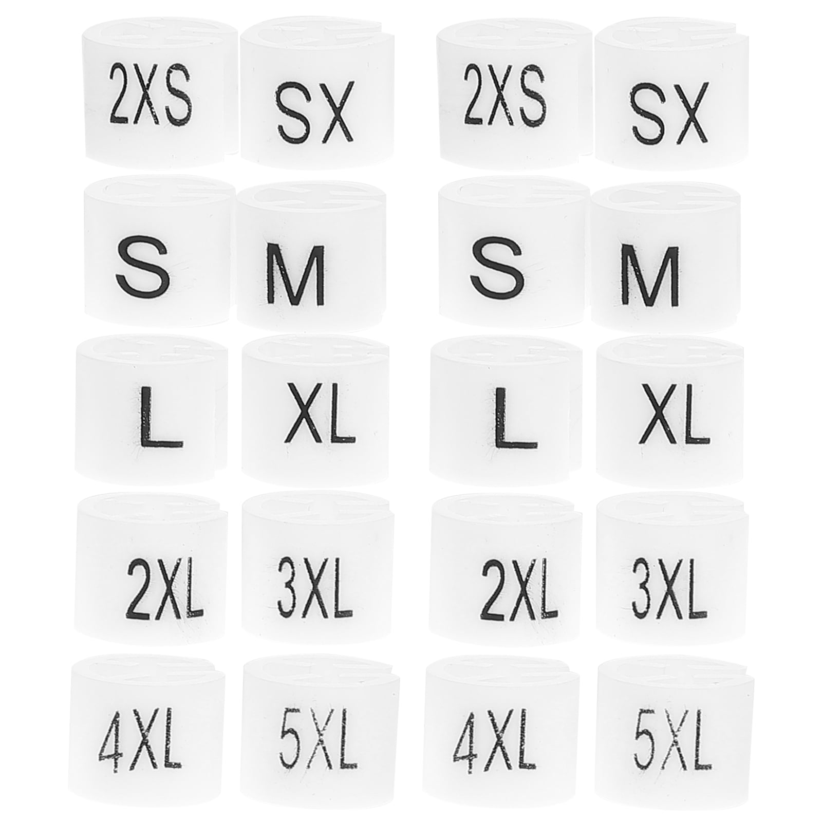 200Pcs Hanger Size Markers Plastic Coded Garment Clothing Hanger Size