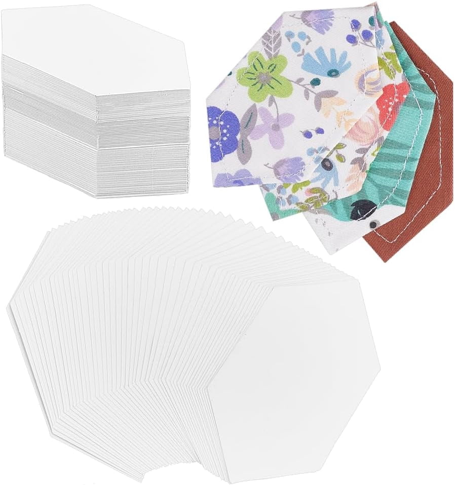 HARFINGTON 200-Pack English Paper Piecing Hexagons – 36mm Quilting Templates For DIY Patchwork & Sewing Crafts 2 thumbnail image