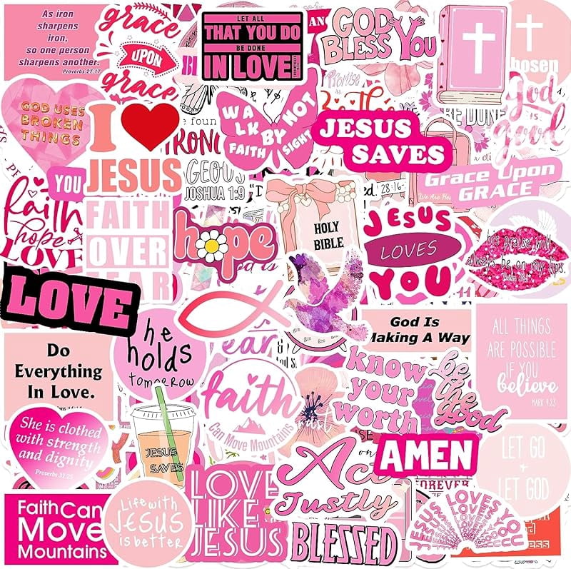 200Pcs Inspirational Christian Stickers for Vision Board Water Bottles ...