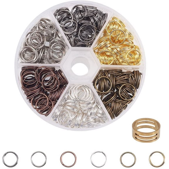 200Pcs Iron Split Rings Double Loop Jump Ring Diameter 10mm