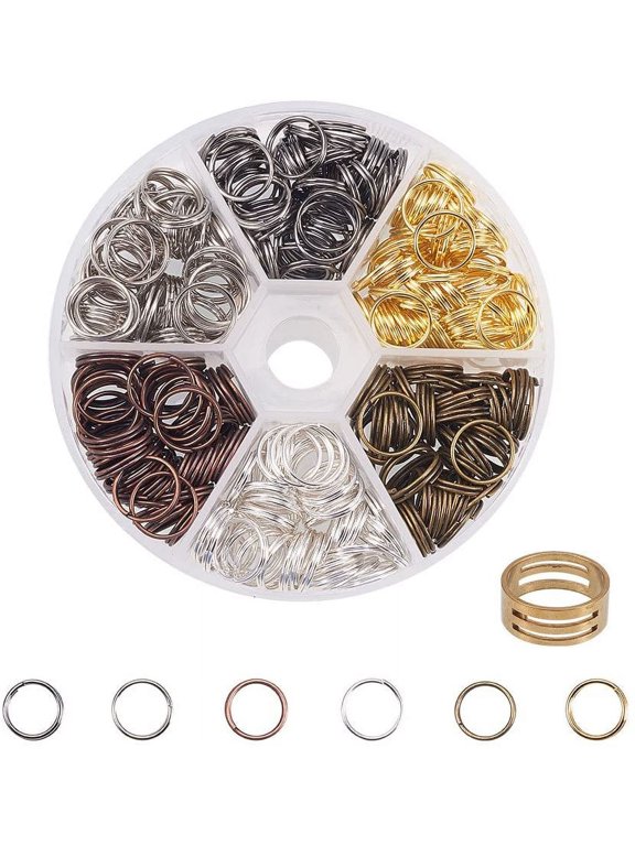 200Pcs Iron Split Rings Double Loop Jump Ring Diameter 10mm