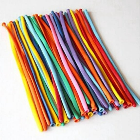 200Pcs Latex Long Balloons Spiral Balloons Magic Air Balloon Party Decoration