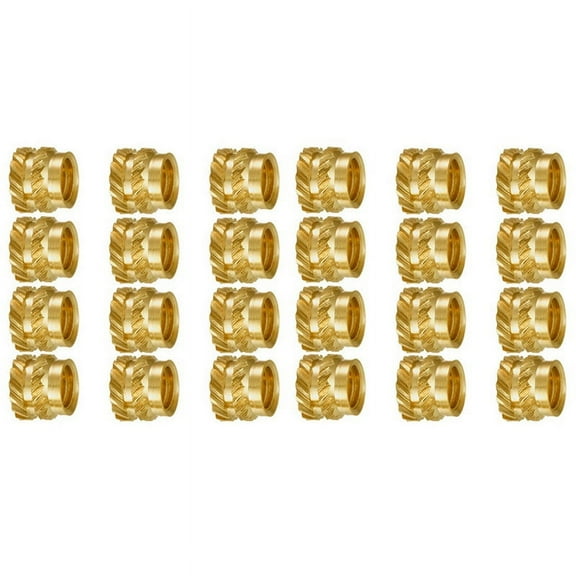 200Pcs M3 Thread Knurled Brass Threaded Heat Set Heat Insert Embedment Nut,M3X5X4,for 3D Printer 2.4 Etc