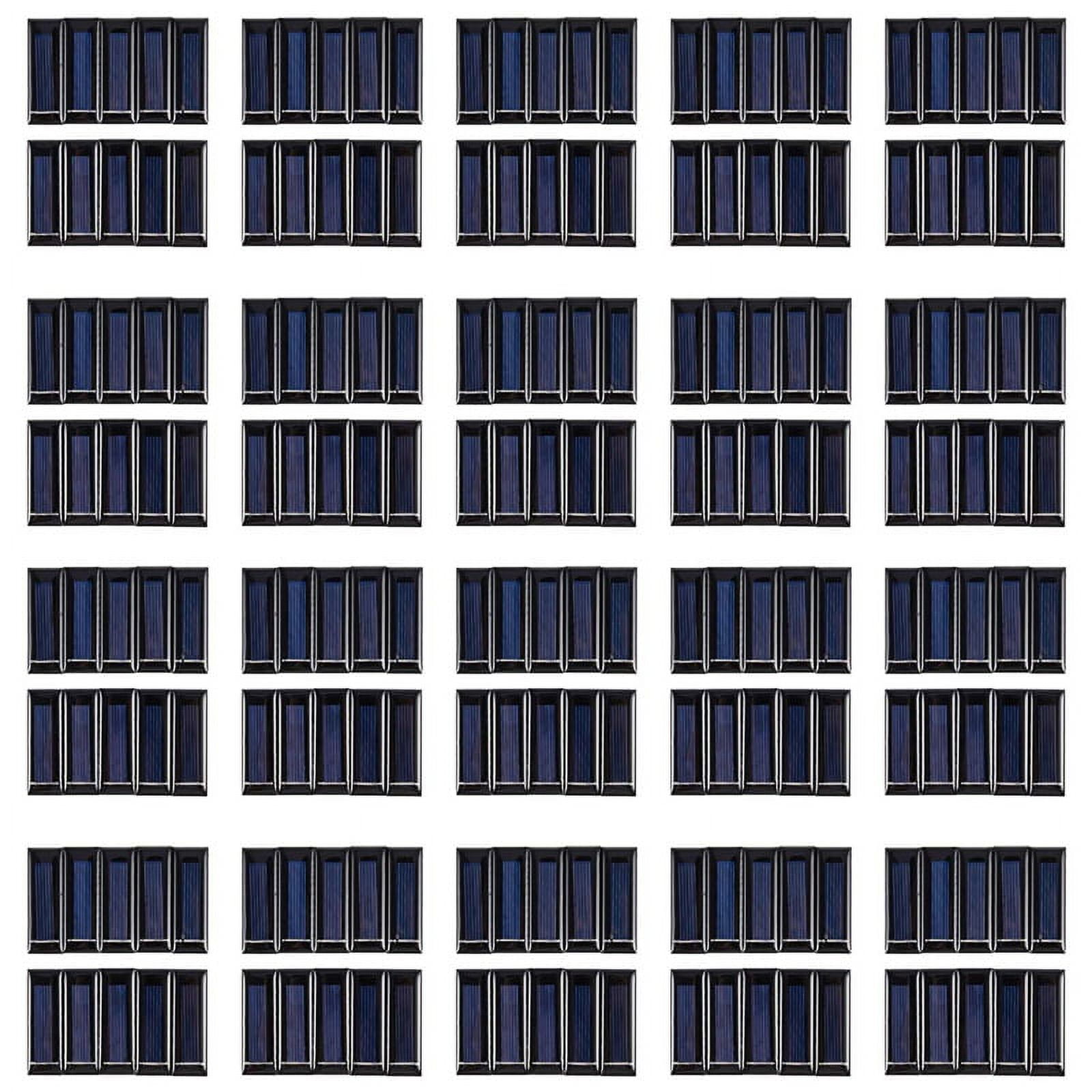 200Pcs Mini Solar Panel New 0.5V 100MA Solar Cells Photovoltaic Panels Module Sun Power Battery Charger DIY