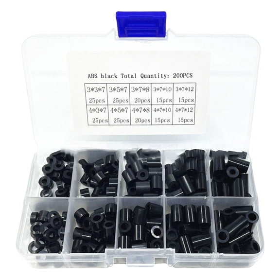 200Pcs Nylon Standoff Spacer Assortment, Multipurpose Insulation Column Standoff Spacer For Mounting Hardware Parts