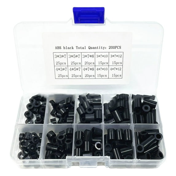 200Pcs Nylon Standoff Spacer Assortment, Multipurpose Insulation Column Standoff Spacer For Mounting Hardware Parts