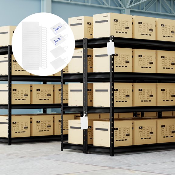 200Pcs PP Label Seal Shipping Tag Waterproof Storage Marker Hang Tag Integrated Logistics Hang Label Fast Fixation for Clothes