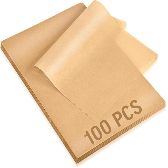 200Pcs Parchment Paper Sheets, 12x16 In Unbleached Parchment Paper for Baking Grilling Air Fryer and Steaming, Precut Non-Stick Parchment Baking Sheets in Quarter Size for Bread Cakes Cookies