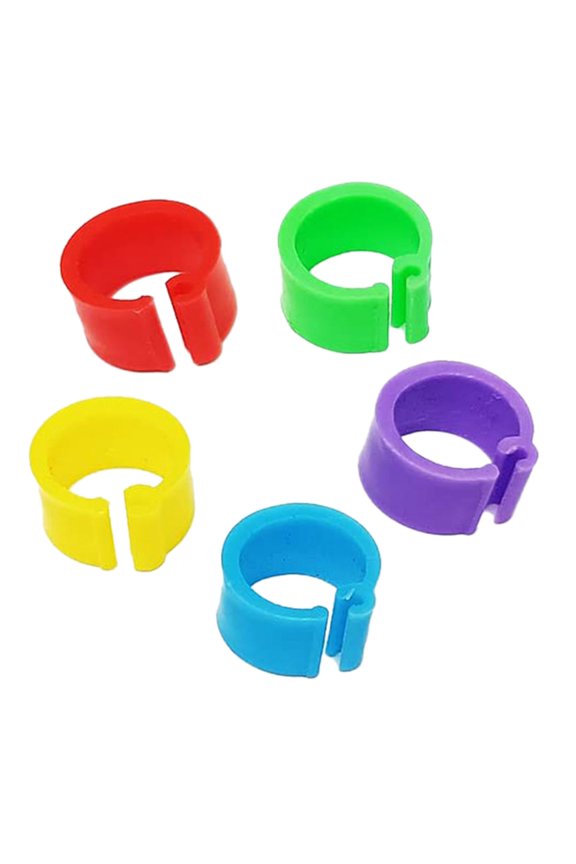 200Pcs Pet Bird Rings Leg Rings Labels for Bird Management Pigeons Accessory