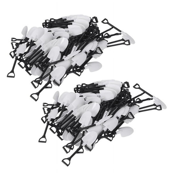 200Pcs Plastic Disposable Mini Shovel Spoon Potted Cake Ice Cream Garden