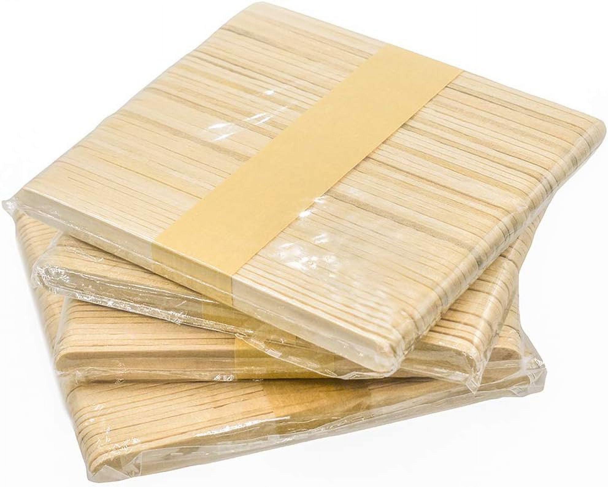 200 Natural Wood Craft, Popsicle Sticks for Crafts 4.5 Inch