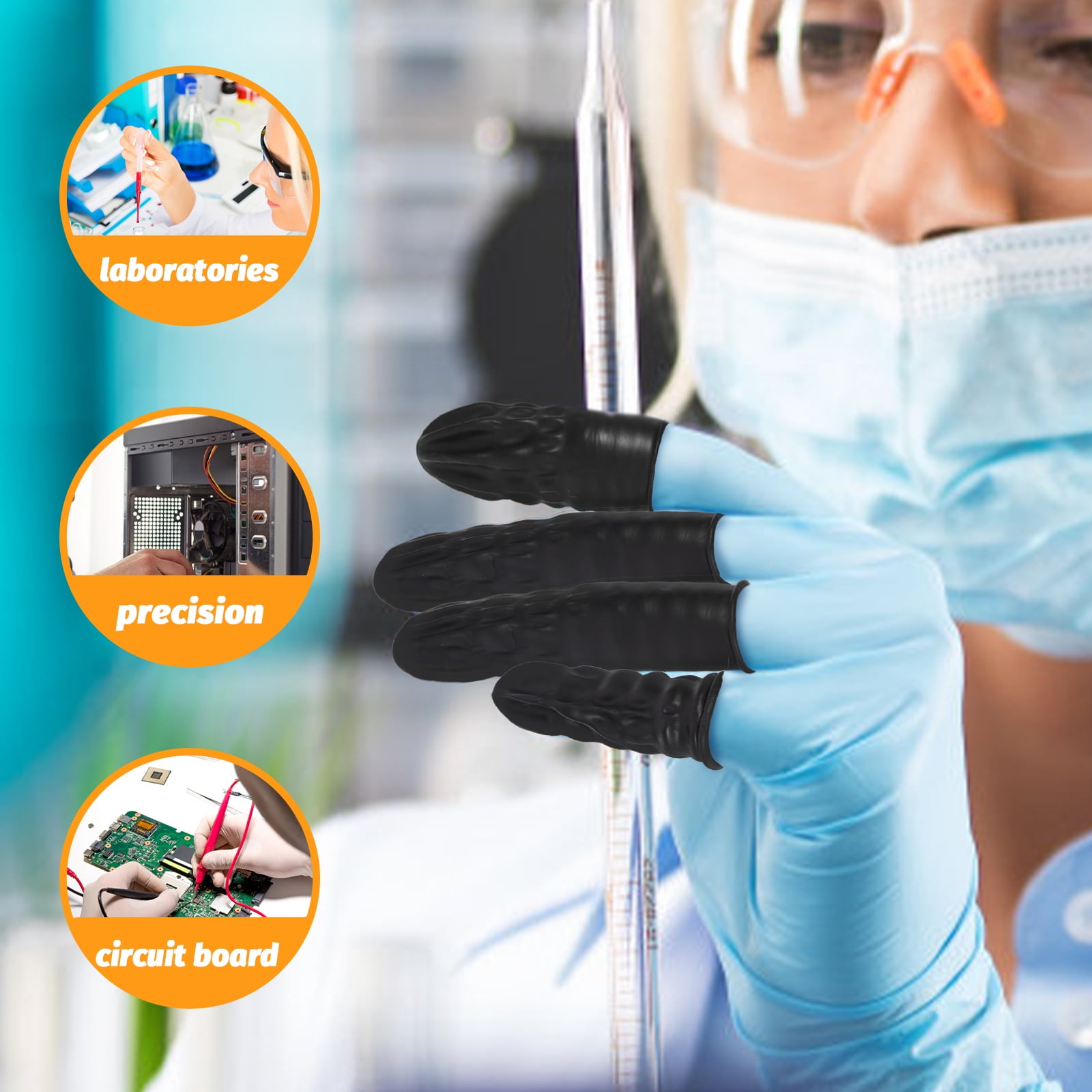 200Pcs Professional Finger Cots Multifunction Finger Protectors Anti