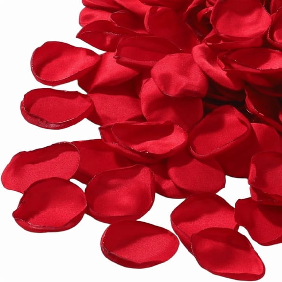 200Pcs Red Silk Flower Petals Rose Petal Wedding Basket Aisle Scatter Dinner Table Centerpieces