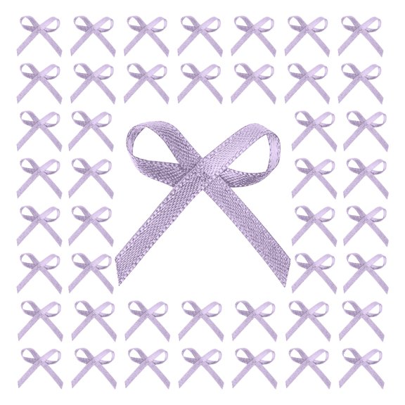 200 Pieces Satins Ribbon Bows Multicolor Mini Ribbon Bowknots for Gift Packing DIY Craft Wedding Decoration Card Making