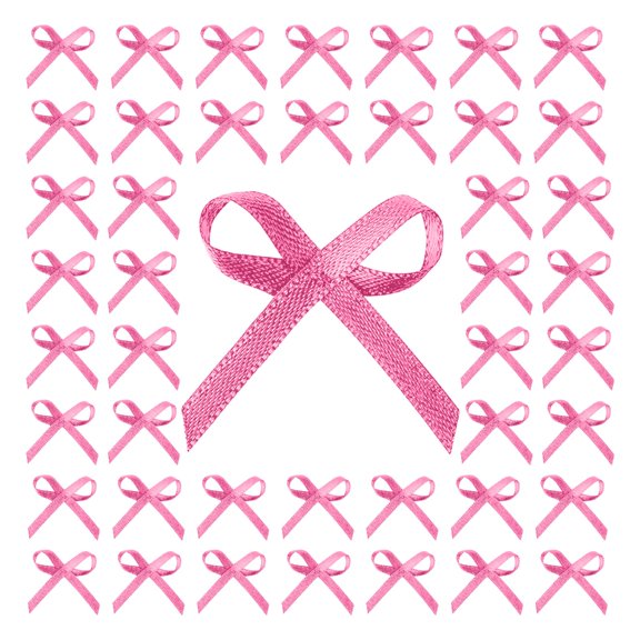 200 Pieces Satins Ribbon Bows Multicolor Mini Ribbon Bowknots for Gift Packing DIY Craft Wedding Decoration Card Making