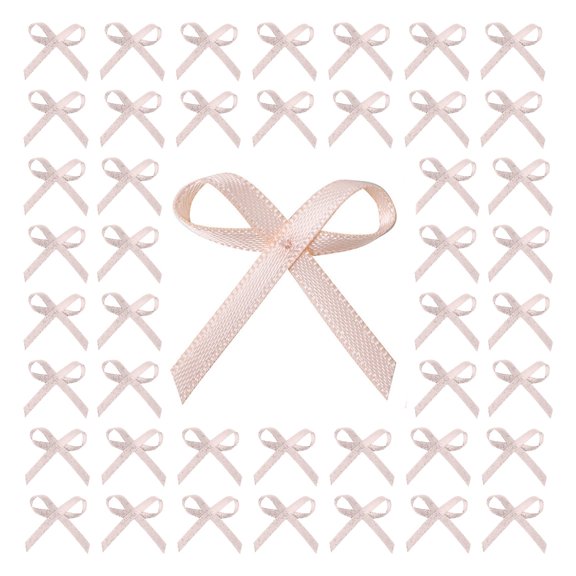 200 Pieces Satins Ribbon Bows Multicolor Mini Ribbon Bowknots for Gift Packing DIY Craft Wedding Decoration Card Making