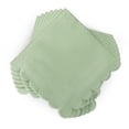 thumbnail image 1 of 200Pcs Sage Green Napkins Scalloped Edged Dessert Cocktail Napkins Folded 5 x 5 Inches Disposable Napkins for Dinner Wedding Birthday Party Brand: Mealivos, 1 of 1