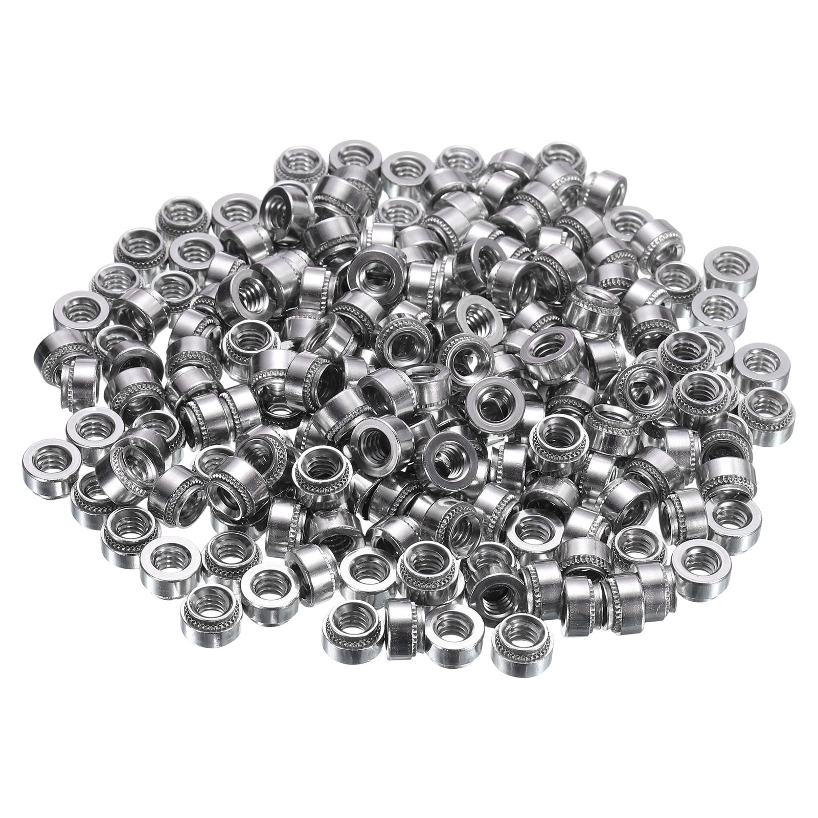 200Pcs Self-Clinching Nuts, 1/4"-20 x 0.26" 304 Stainless Steel Rivet Fastener