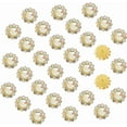 thumbnail image 1 of 200Pcs Sew on Flower Rhinestones 12mm Crystal Gems Glass Sunflower with Gold Metal Base Claw Rhinestones for Clothes Shoes Bags Earring Belt Crafts Wedding Dress Sewing Accessories, 1 of 5