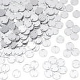 thumbnail image 1 of 200Pcs Sew on Silver Mirror Rhinestones Flat Round Sew on Rhinestones for Clothes Acrylic Disc Mirror Pieces for Crafts Garment Costume Decoration Silver for DIY, 1 of 8