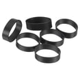 thumbnail image 1 of 200Pcs Silicone Rubber Bands, 5mm x 15.5mm Rubber Bands Rings Cable Ties for Cord Wrapping Bag Wraps, Black, 1 of 5