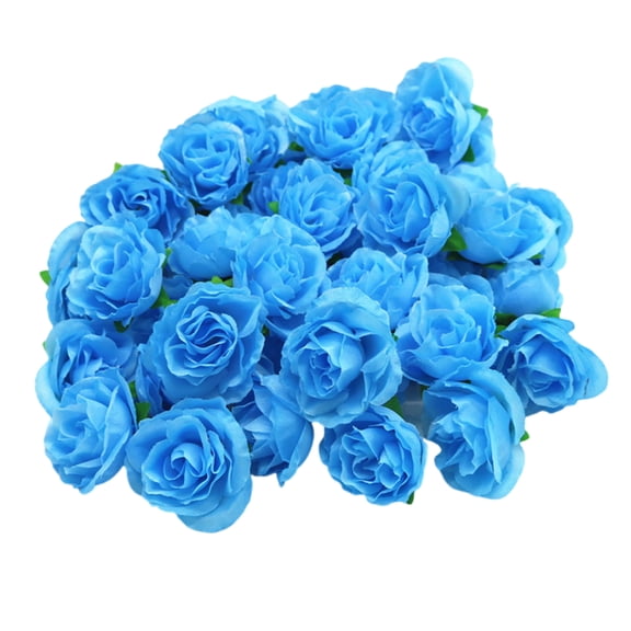 200Pcs Small Artificial Rose Head 1.18Inch Rose Buds For Wedding Cake Wedding Party Table Centerpieces Album Decoration