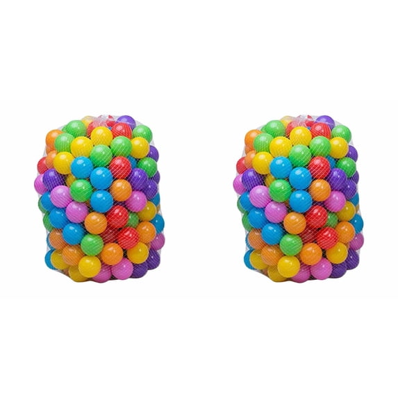 200Pcs Soft Ball PitBalls Colorful Ocean Pool Toys,2.2" Reusable Mini Balls,Gift for Birthday Christmas,BallPit Play Tent,Pool Water Toys,Pool,Party Decoration