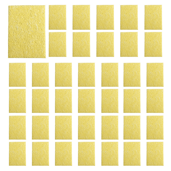 200Pcs Soldering Iron Solder Tip Welding Cleaning Sponge Soldering Iron Sponge Pad Replacement Sponges Cleaning Pads