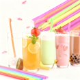 thumbnail image 1 of 200Pcs Spoon Straws Ideal for Snow Cones, Milkshakes, Smoothies, Desserts, Celebrations, Parties, & More(Multi-Colored), 1 of 7