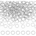 thumbnail image 1 of 200Pcs Stainless Steel Open Jump Rings 12mm Round Jump Rings Keychain Ring Metal Connectors Ring for Jewelry Making and Earring Bracelet Necklace Pendant Accessories 304 Stainless Steel, 1 of 8