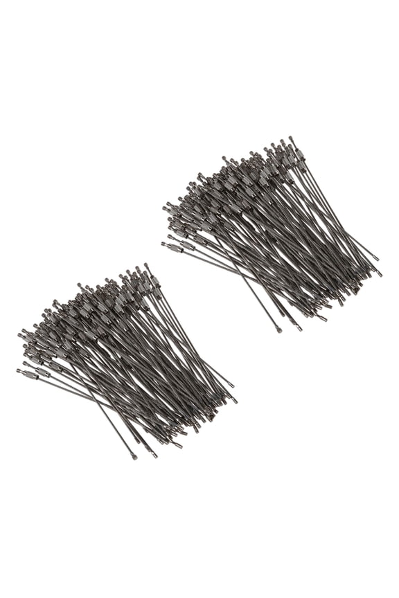 200Pcs Stainless Steel Screw Locking Wire Keychain Cable Key Rings Outdoor Accessory