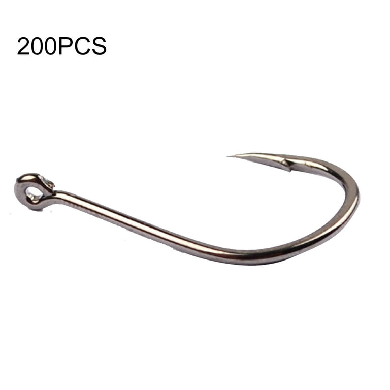 200Pcs Strong Carbon Steel Sharp Single Fish Fishing Hooks Bait Tackle Tool - Walmart.com 200Pcs Strong Carbon Steel Sharp Single Fish Fishing Hooks Bait Tackle Tool - Walmart.com