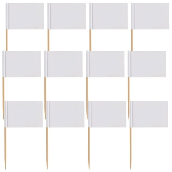 200pcs Decorative Toothpick Flags Cake Flags Labeling Marking Stick Flags Supplies
